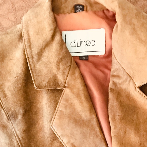Vintage jacket. Camel/brown Distressed leather $30 - Picture 5 of 5